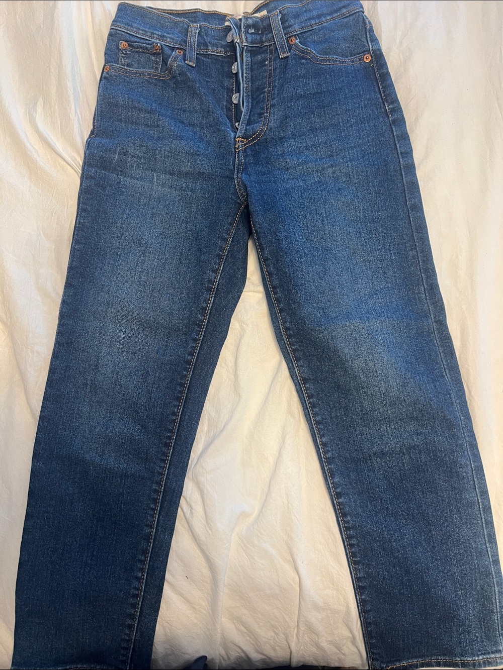 Levi's Straight-Leg Jeans in Dark Blue Wash